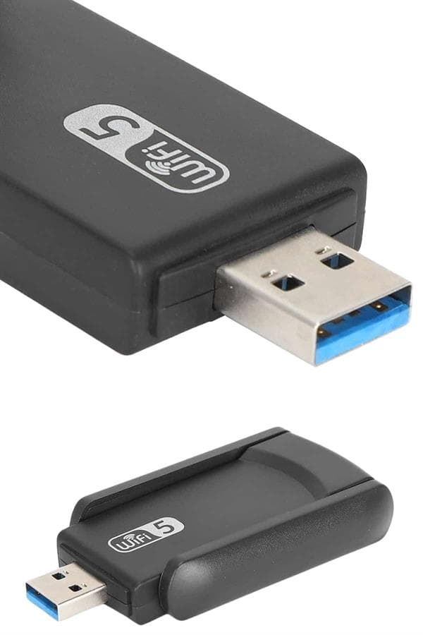 Wifi Adaptörü Bt5.0 Wifi 2'si Bir Arada Çift Bantlı Çift Anten 4