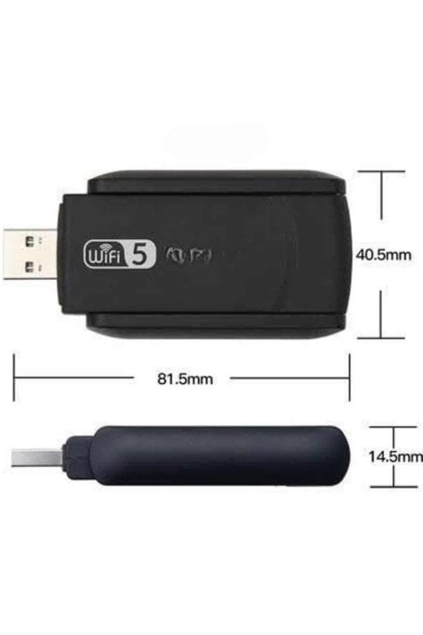 Wifi Alıcı Dual Band Usb 3.0 Adaptör Kablosuz Windows 7/8/10/11 6