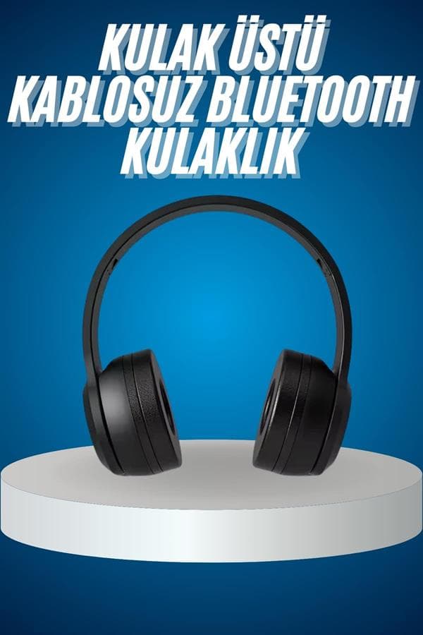 Wireless 5.0 Bluetooth Kablosuz Kulaklık ANC Özellikli Kulak Üstü Ayarlanabilir 3
