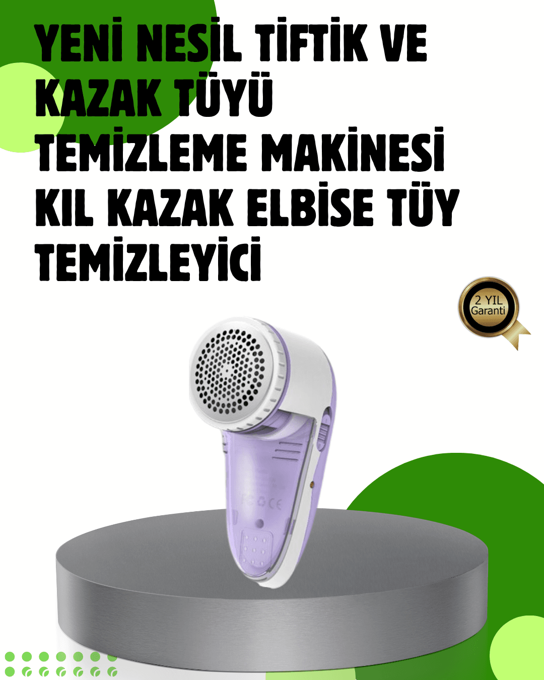 Pamuk Tiftik Tüy Temizleme Makinesi 5W – 3 Bıçaklı Sistem
