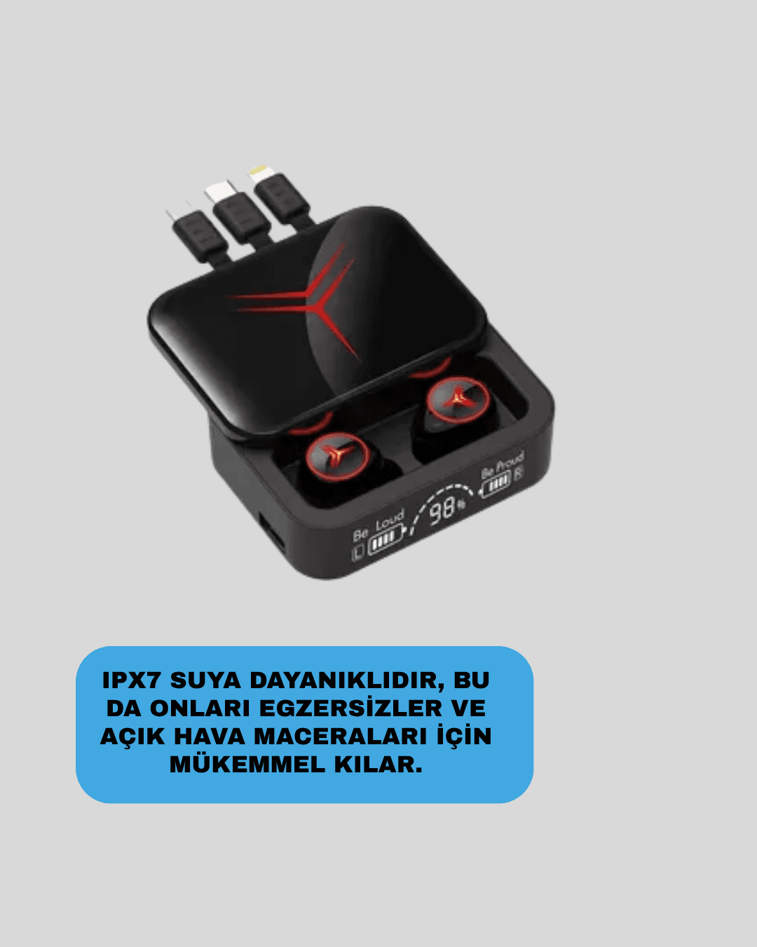 Ergonomik Tasarımlı Kablosuz Bluetooth Kulaklık – Yüksek Ses Performansı 6