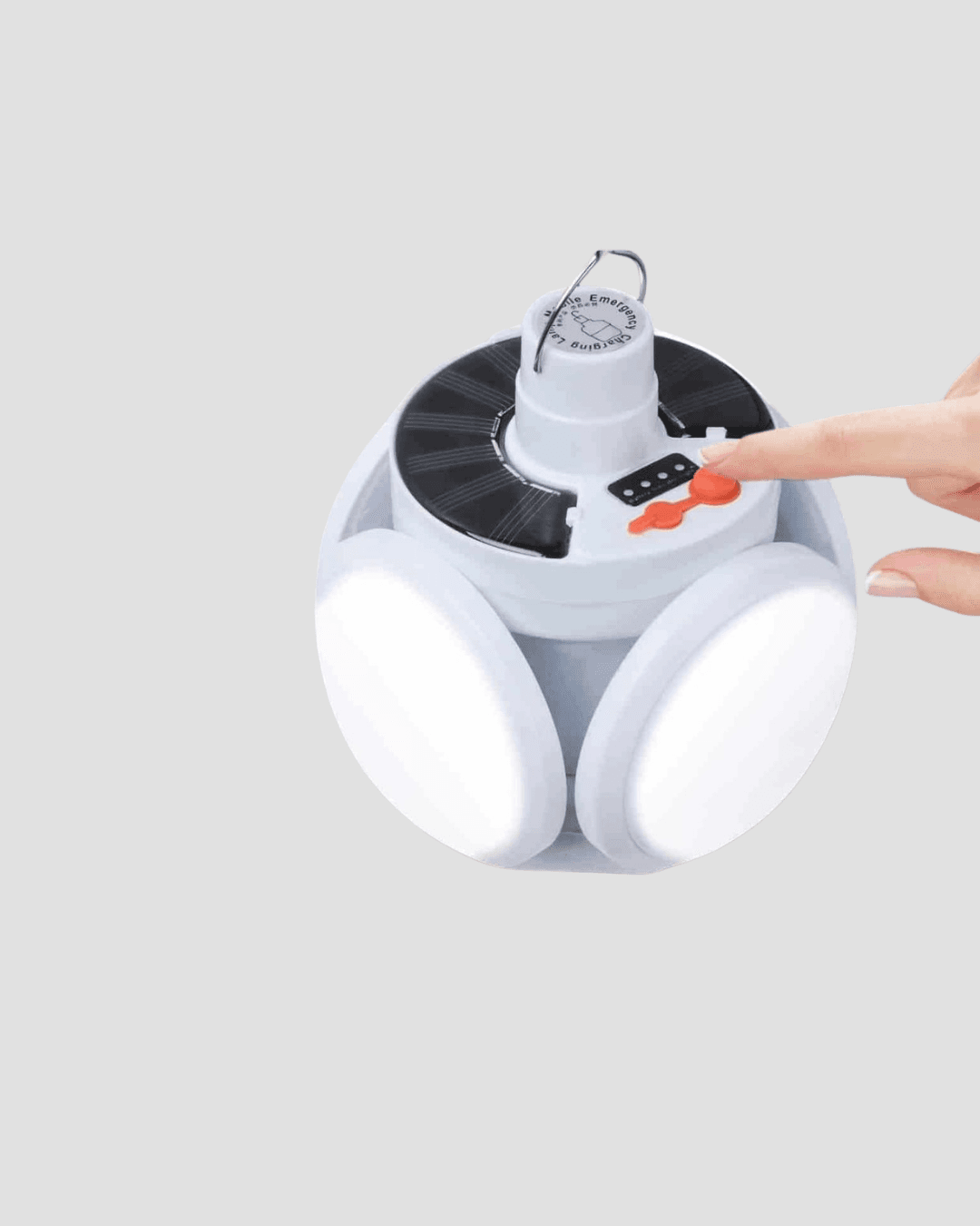 Katlanabilir 5 Kanatlı Solar LED Bahçe ve Kamp Lambası 6