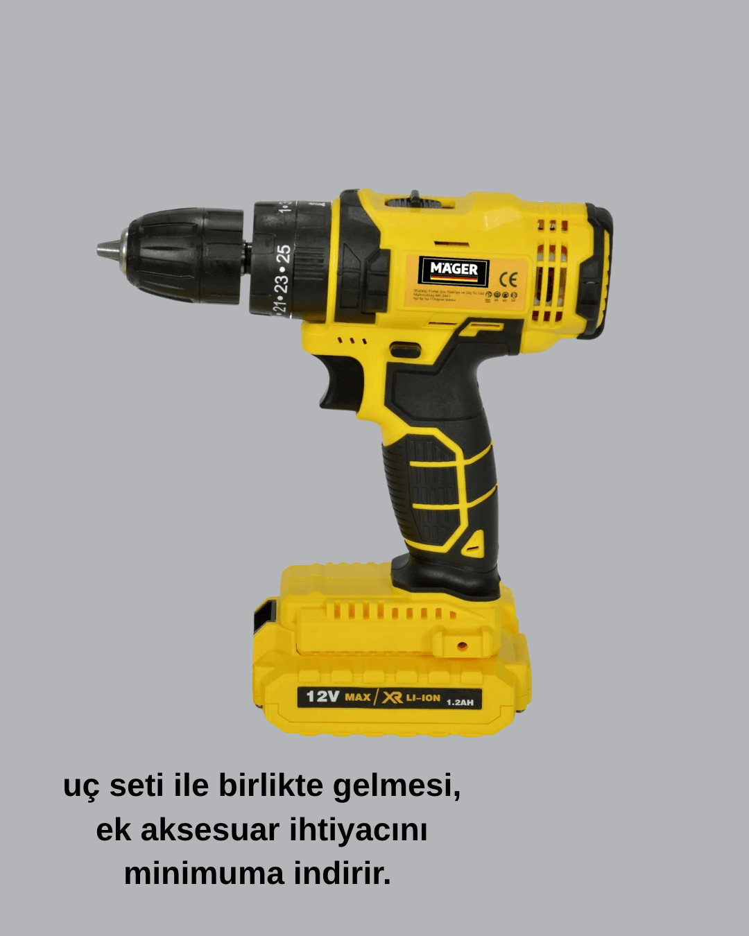 12V Akülü Matkap –Ergonomik ve Yüksek Performanslı 6