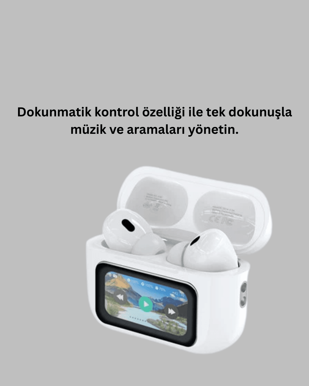 Dokunmatik Kontrollü Gürültü Önleyici Bluetooth Kulaklık Şarj Göstergeli 6