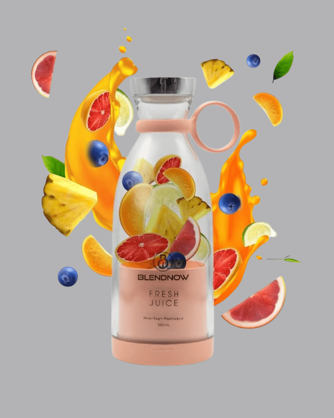 Çevre Dostu Cam Gövdeli Kablosuz Smoothie Blender 4