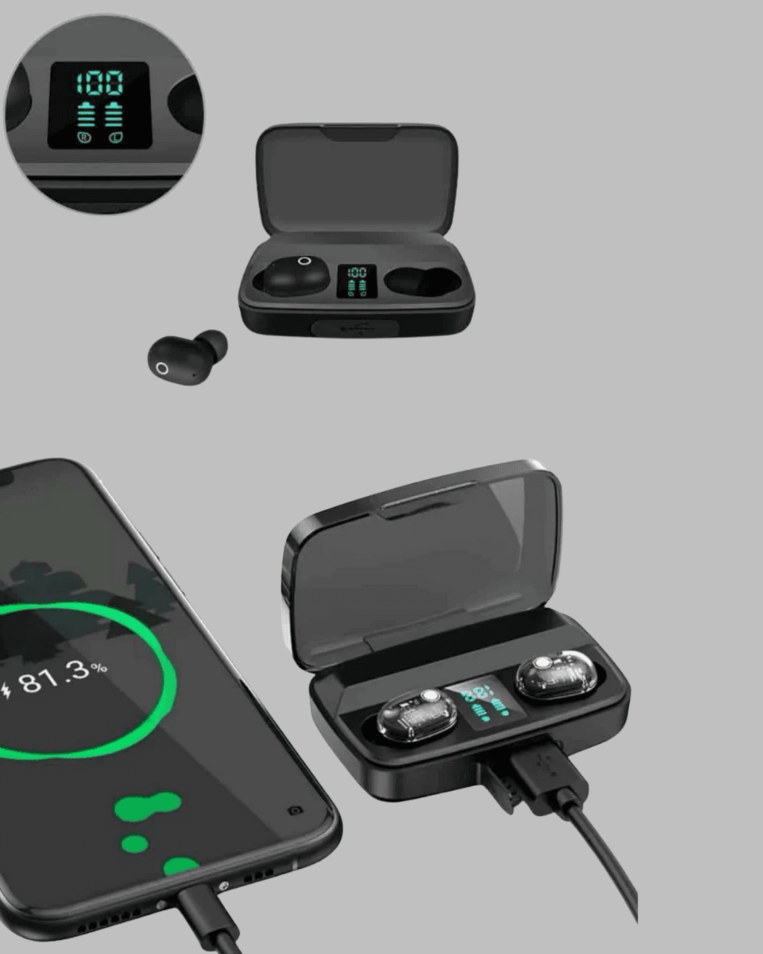 A10s TWS Ergonomik Bluetooth Kulaklık Uzun Pil Ömürlü 6