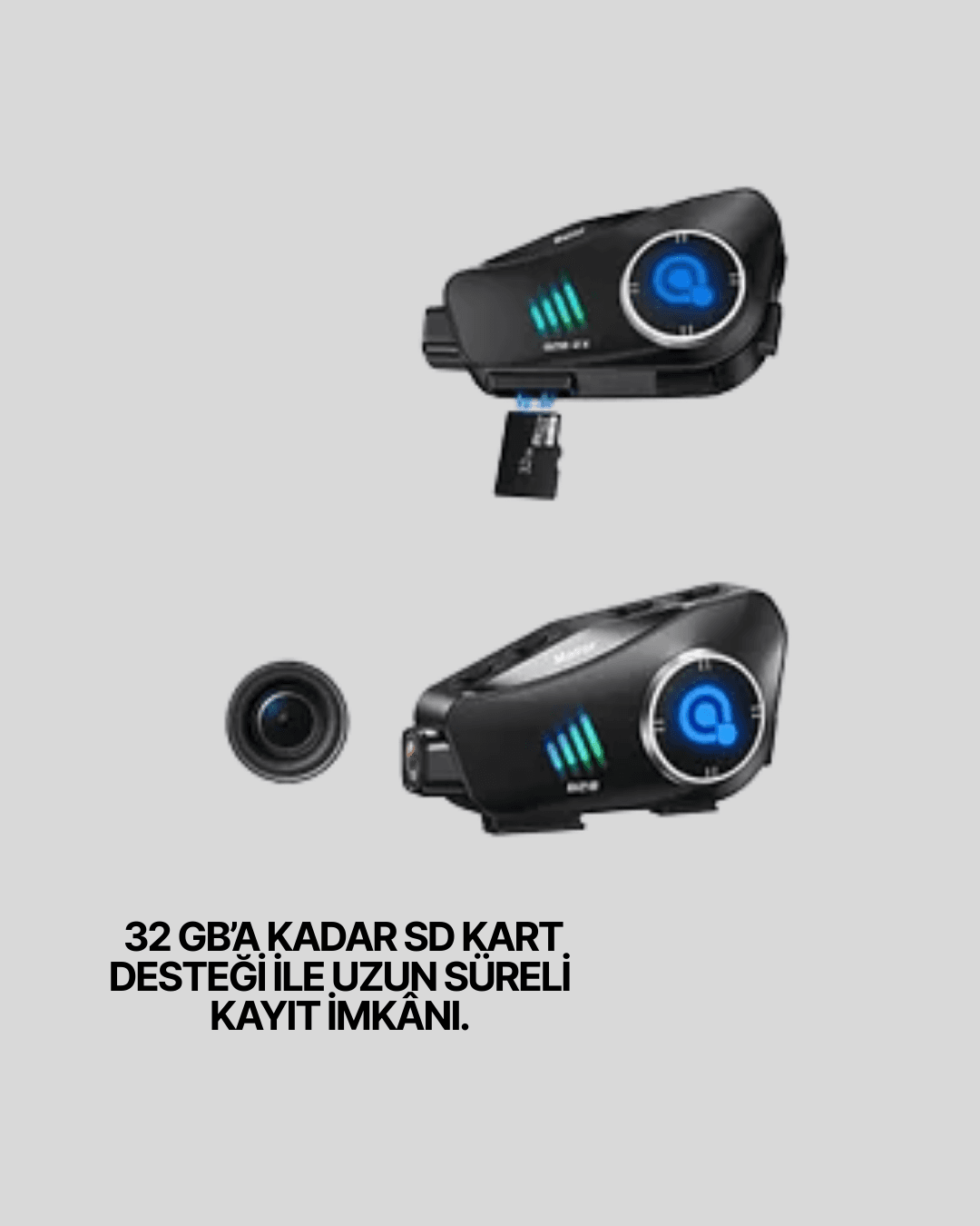 Q28 Motosiklet Kask Bluetooth Kulaklık  Full HD 1080P Kamera 6