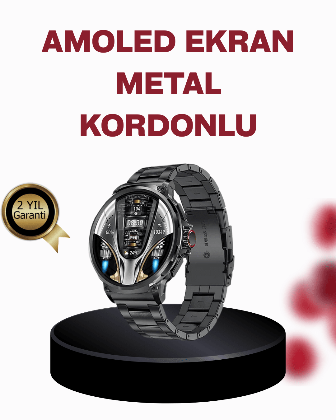 10 Gün Pil Ömrü ve 100+ Spor Modu ile SW80 Akıllı Saat