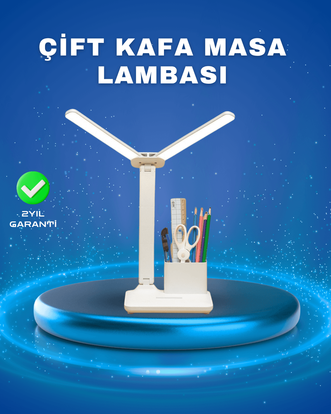 3’ü 1 Arada Çok Amaçlı Masa Lambası | Göz Yormayan Işık, Organizer Tasarım