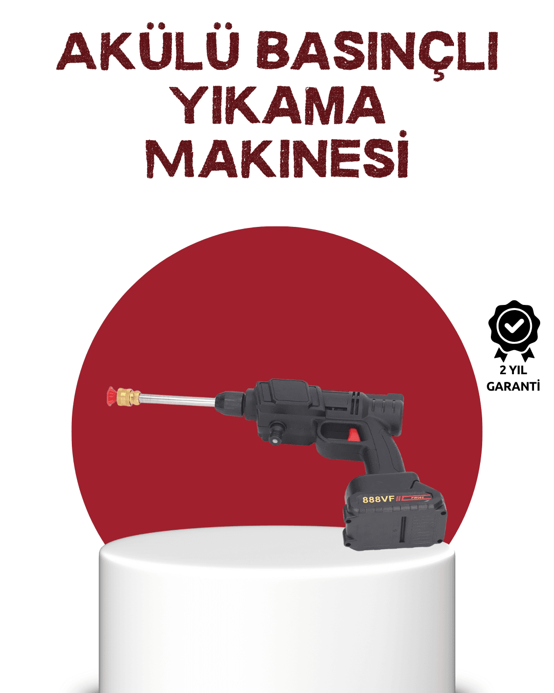 Çok Fonksiyonlu Şarjlı Basınçlı Yıkama Tabancası Ev Araç Bahçe