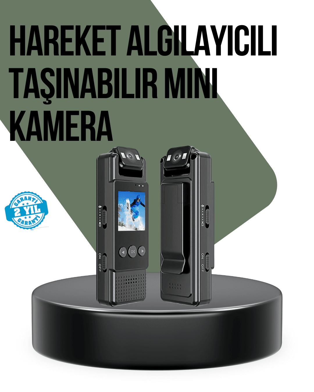 Gece Görüşlü Döngüsel Kayıt Destekli Mini Kamera