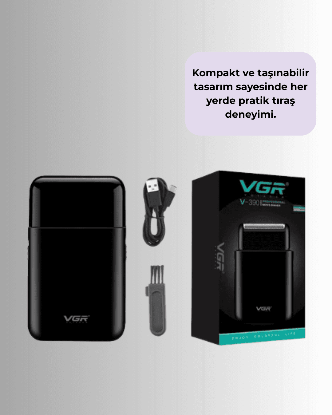 Taşınabilir Mini Elektrikli Tıraş Makinesi | Sessiz ve Güçlü Motor 3