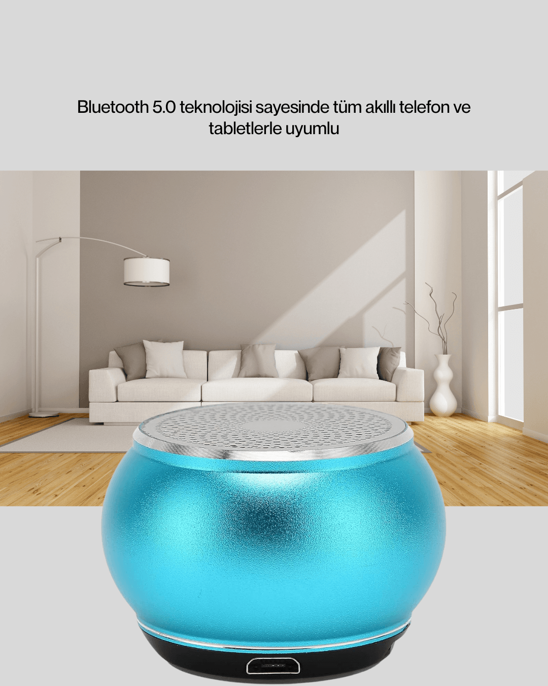 Kablosuz Bluetooth 5.0 Hoparlör | Kompakt ve Güçlü Ses 6