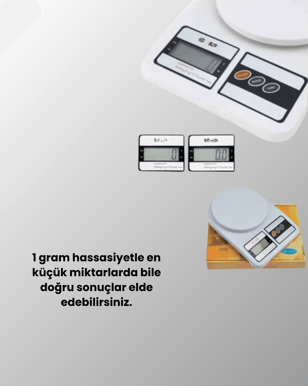 Taşınabilir Dijital Terazi – Çift Ölçü Birimi Destekli 3