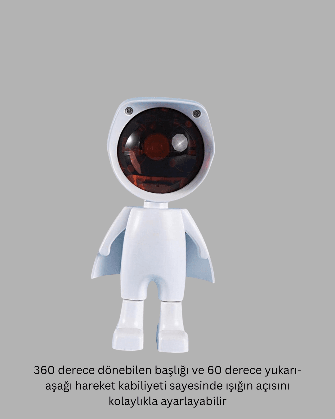 360° Ayarlanabilir Başlıklı Astronot Gece Lambası 3