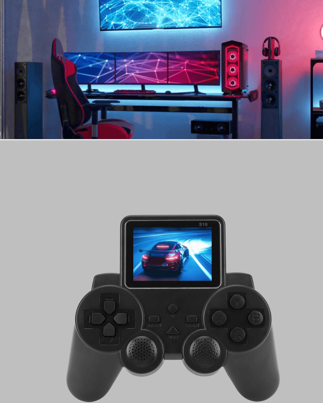 2025 A Kalite S10 Gamepad 520 Oyunlu TV Bağlantılı Retro Atari Konsolu 3