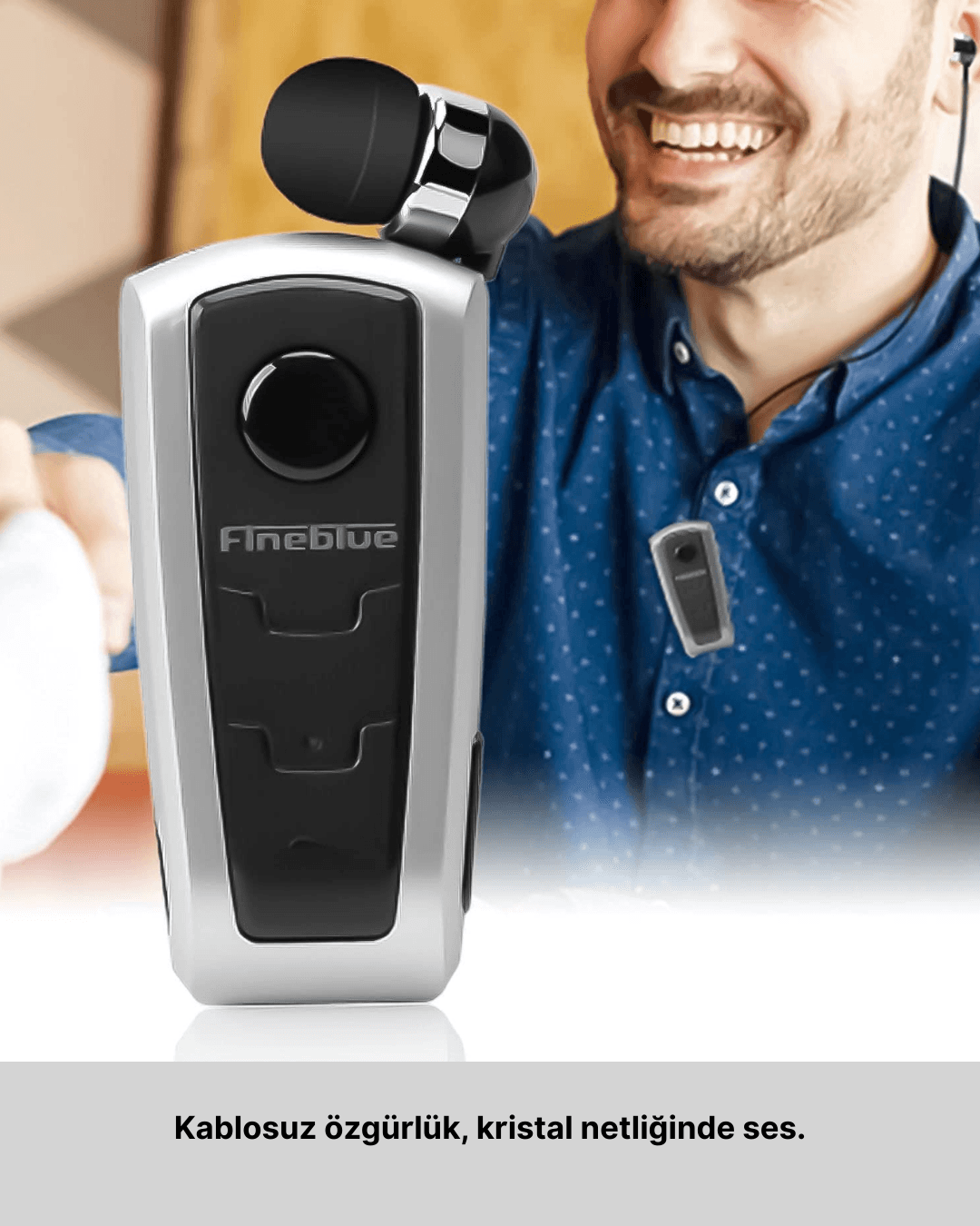 Titreşimli Bluetooth Kulaklık Fineblue F910 Uzun Pil Ömrü 3