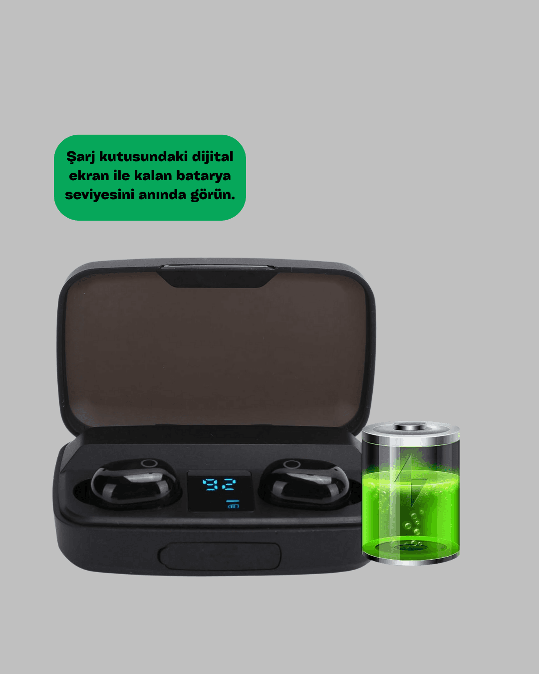 A10s TWS Ergonomik Bluetooth Kulaklık Uzun Pil Ömürlü 3