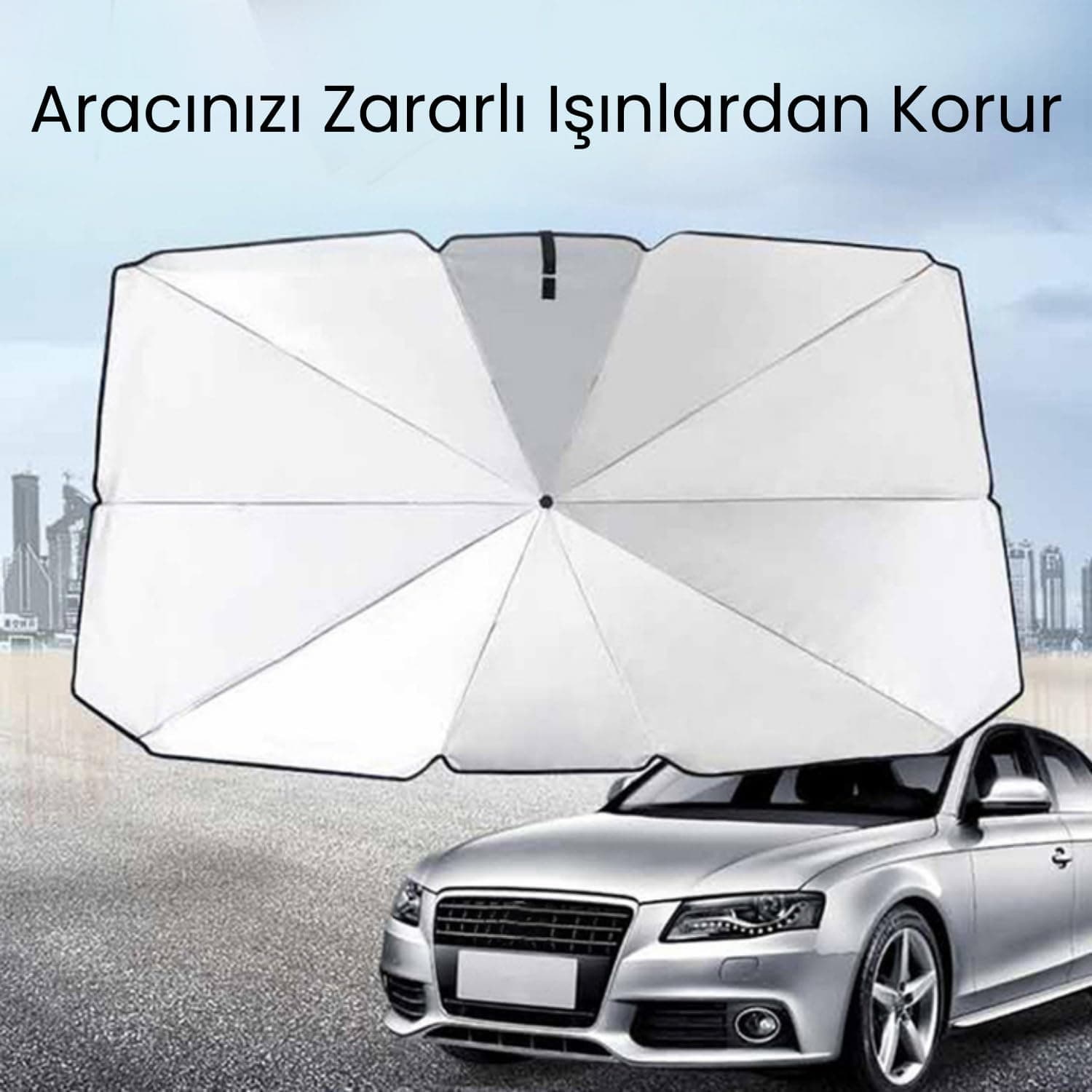 Hyundai i30, Ford Fiesta, Seat Ibiza, Renault Clio, Dacia Duster Uyumlu Oto Şemsiye 4