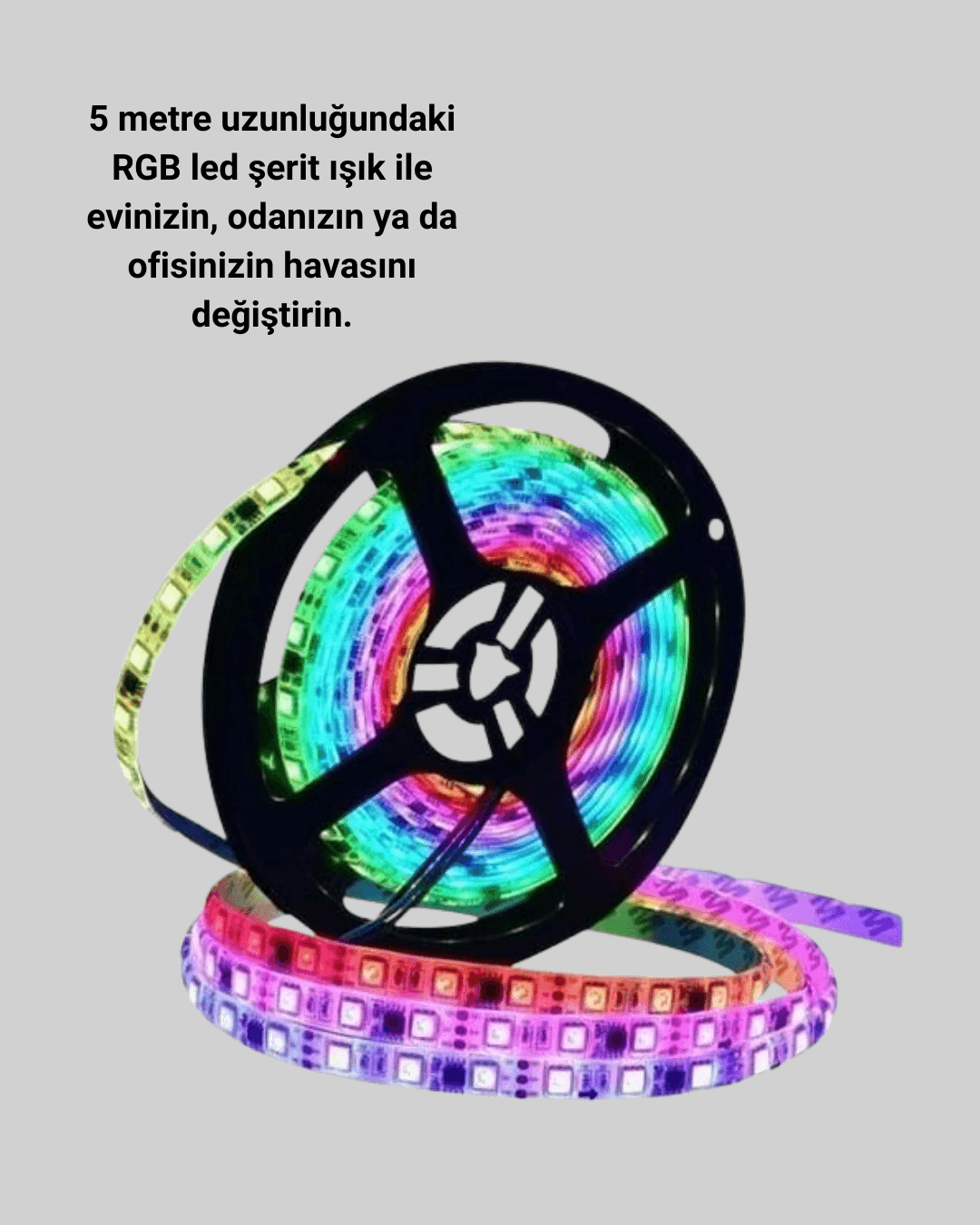 Dekoratif Kumandalı Şerit LED 5 Metre 4