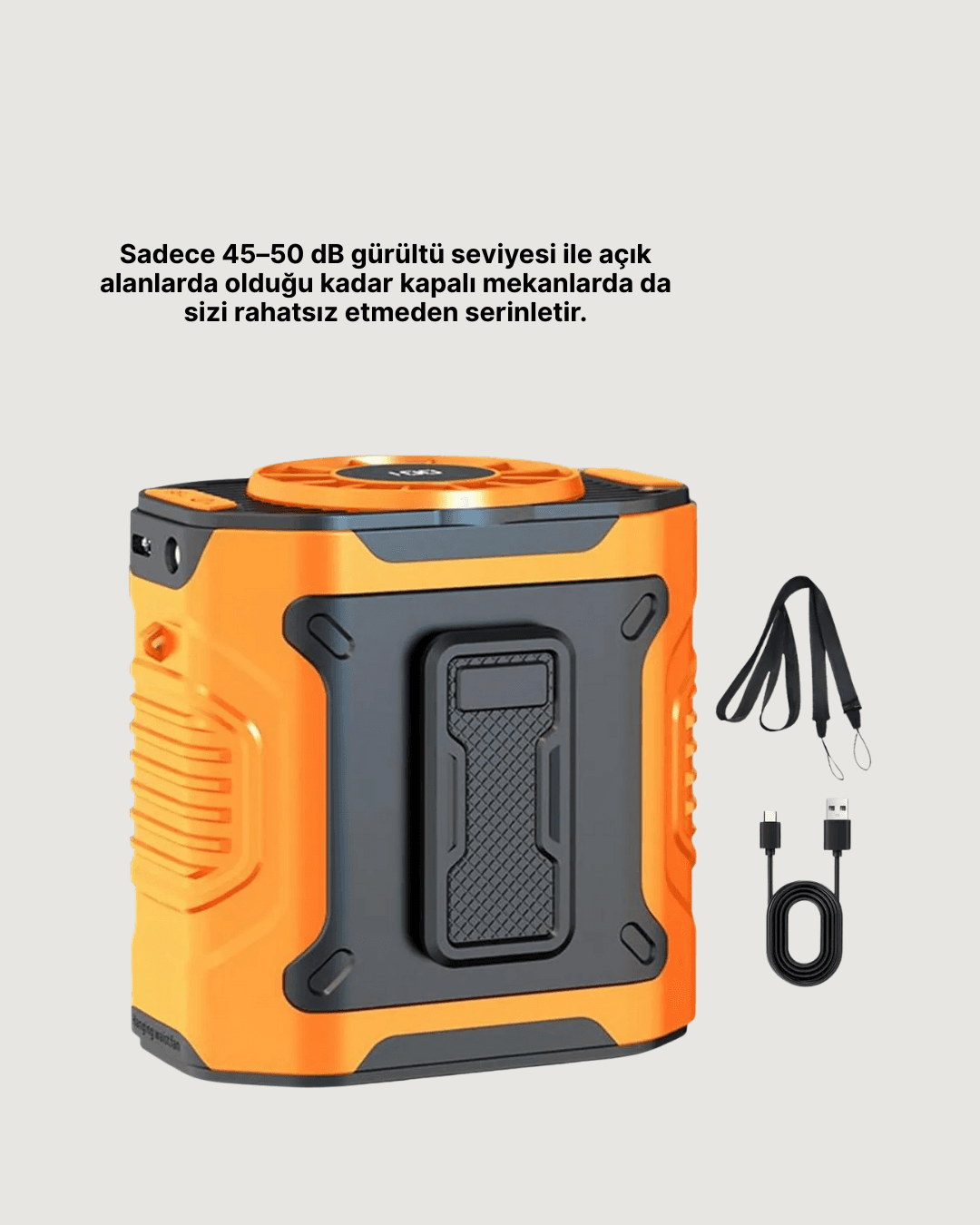 5000mAh Şarjlı Soğutma Fanı Taşınabilir 4