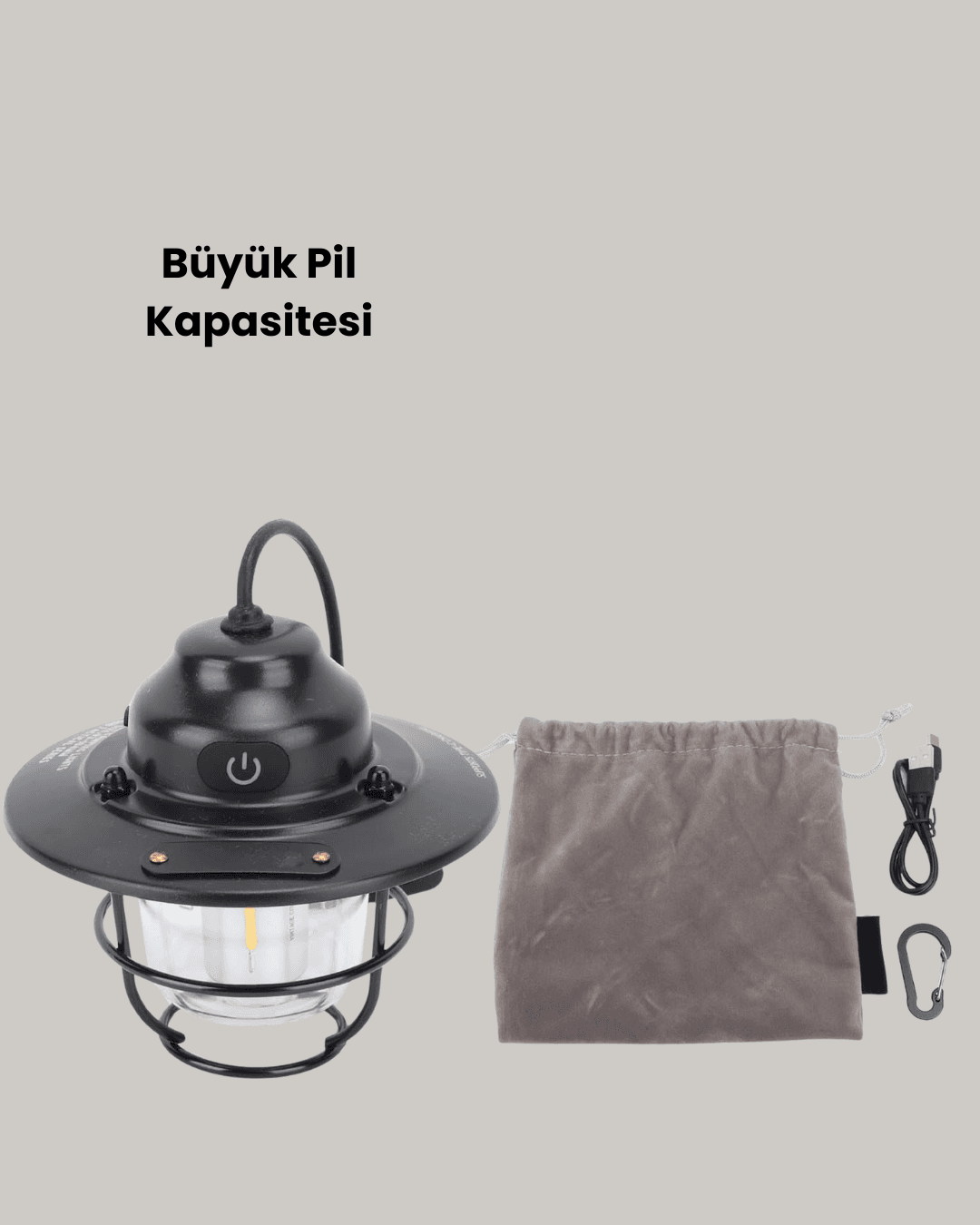 Çam Kozalağı Şekilli Retro Kamp Gece Lambası 4