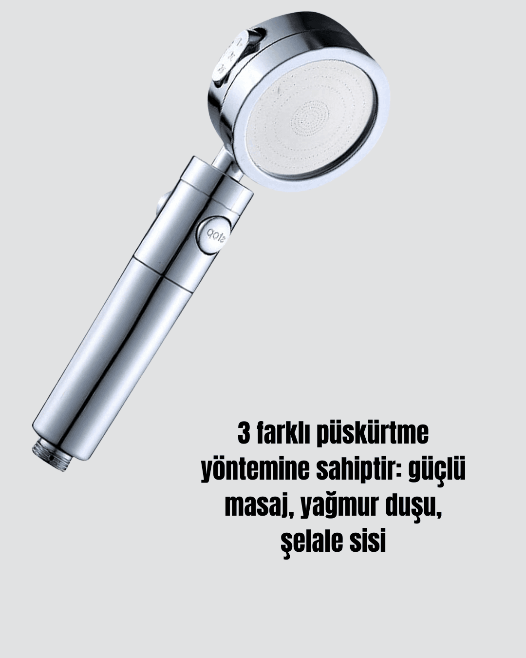 Masaj ve Yağmur Modlu Su Tasarruflu Duş Başlığı 4