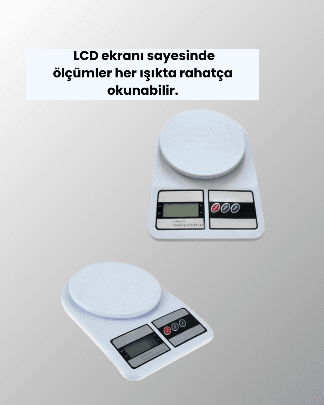 Taşınabilir Dijital Terazi – Çift Ölçü Birimi Destekli 4
