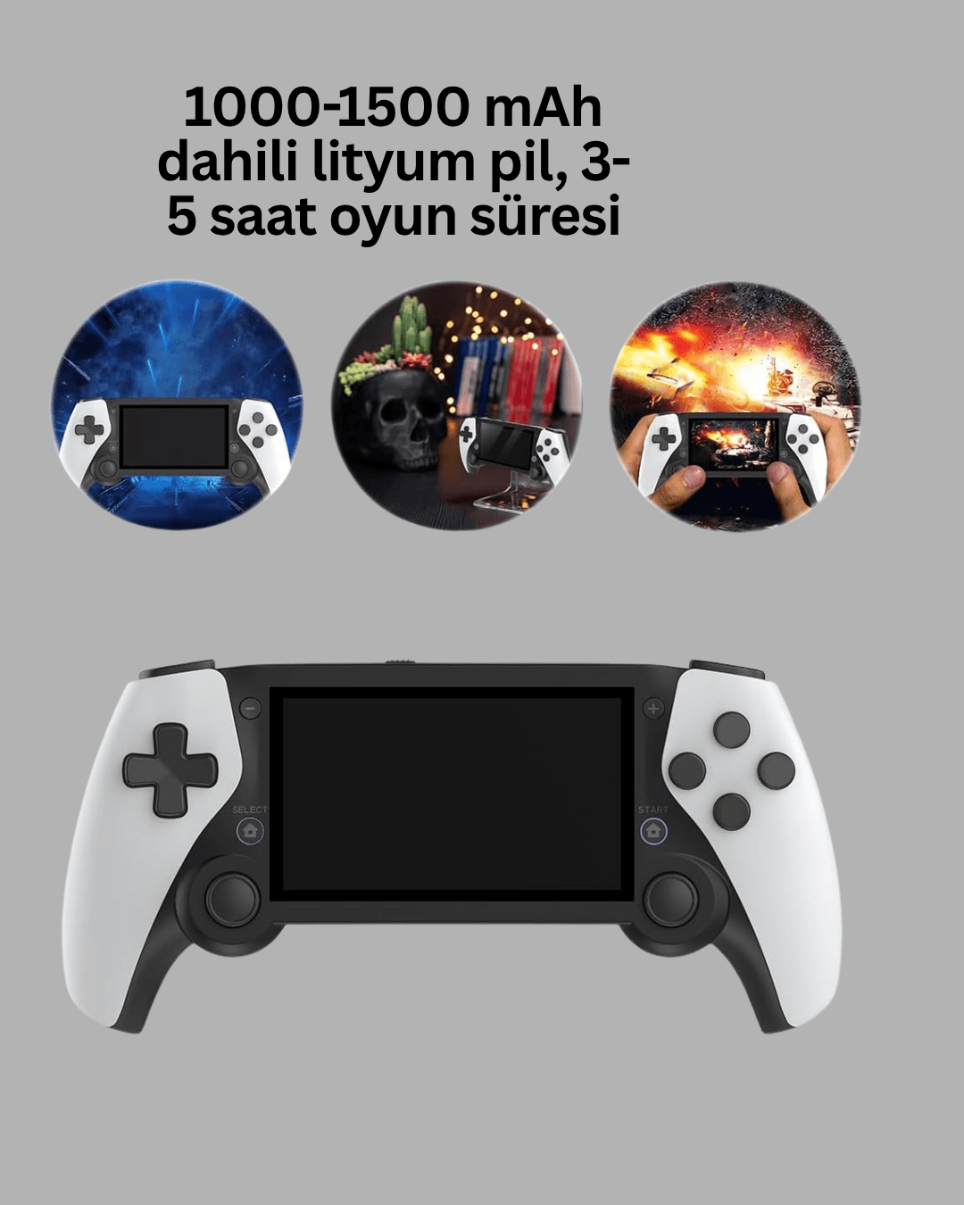 3D Ekranlı Mini Oyun Konsolu + Multimedya 4