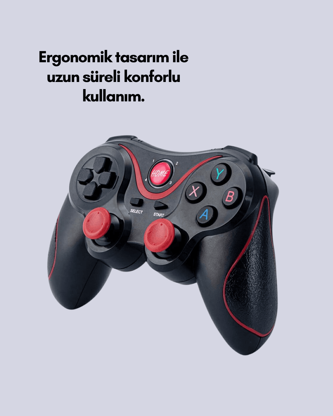 Ergonomik Kablosuz Oyun Kumandası Bluetooth Gamepad ABS Malzeme Çok Yönlü 4