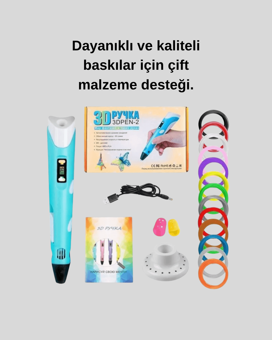Profesyonel ve Hobi İçin 3D Modelleme Kalemi 3