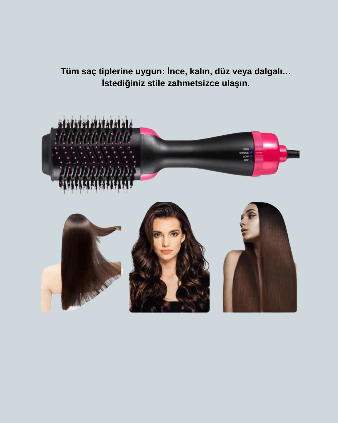 Kuaför Kalitesinde Ev Tipi Saç Kurutma ve Şekillendirme 4