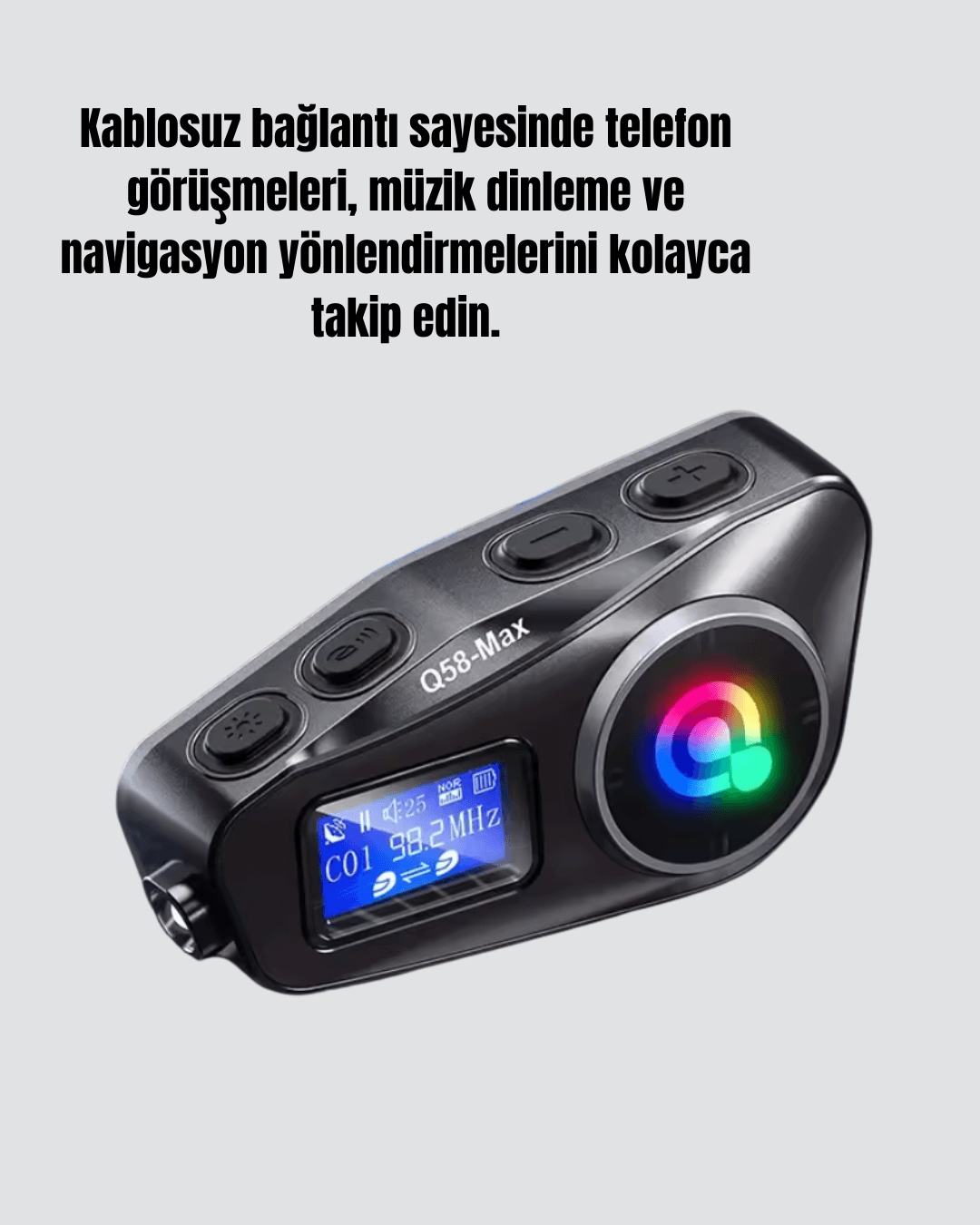 Su Geçirmez Bluetooth 5.3 Kask Kulaklığı 1000mAh Bataryalı IP65 Korumalı 4