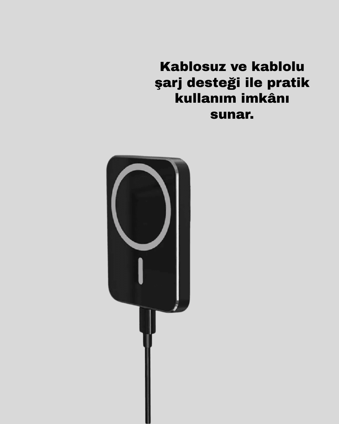 360° Döner Başlıklı MagSafe Araç Telefon Tutucu Hızlı Şarjlı 5