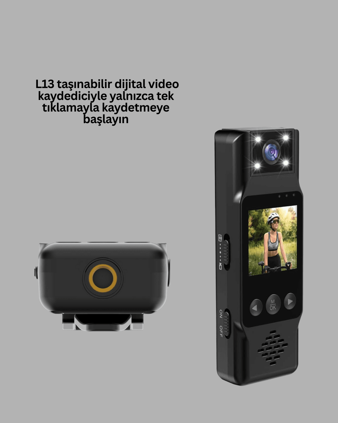 Taşınabilir Full HD Mini Kamera TFT Ekranlı 5