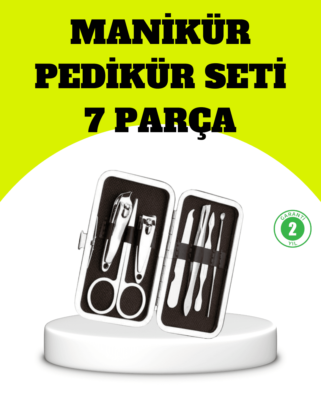 Paslanmaz Çelik Kişisel Bakım Seti – 7 Parça
