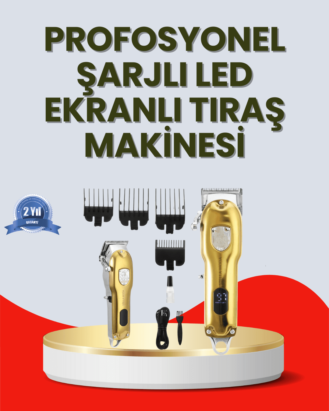 Çok Fonksiyonlu Saç, Sakal ve Vücut İçin Tıraş Makinesi