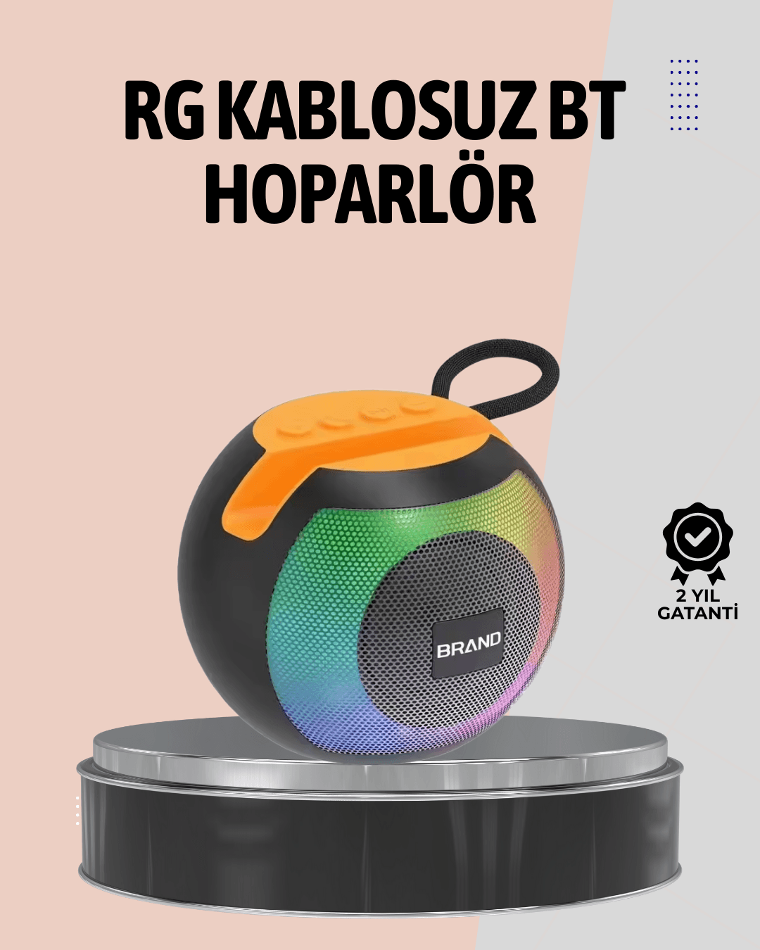 1200mAh Uzun Pil Ömürlü Bluetooth Hoparlör