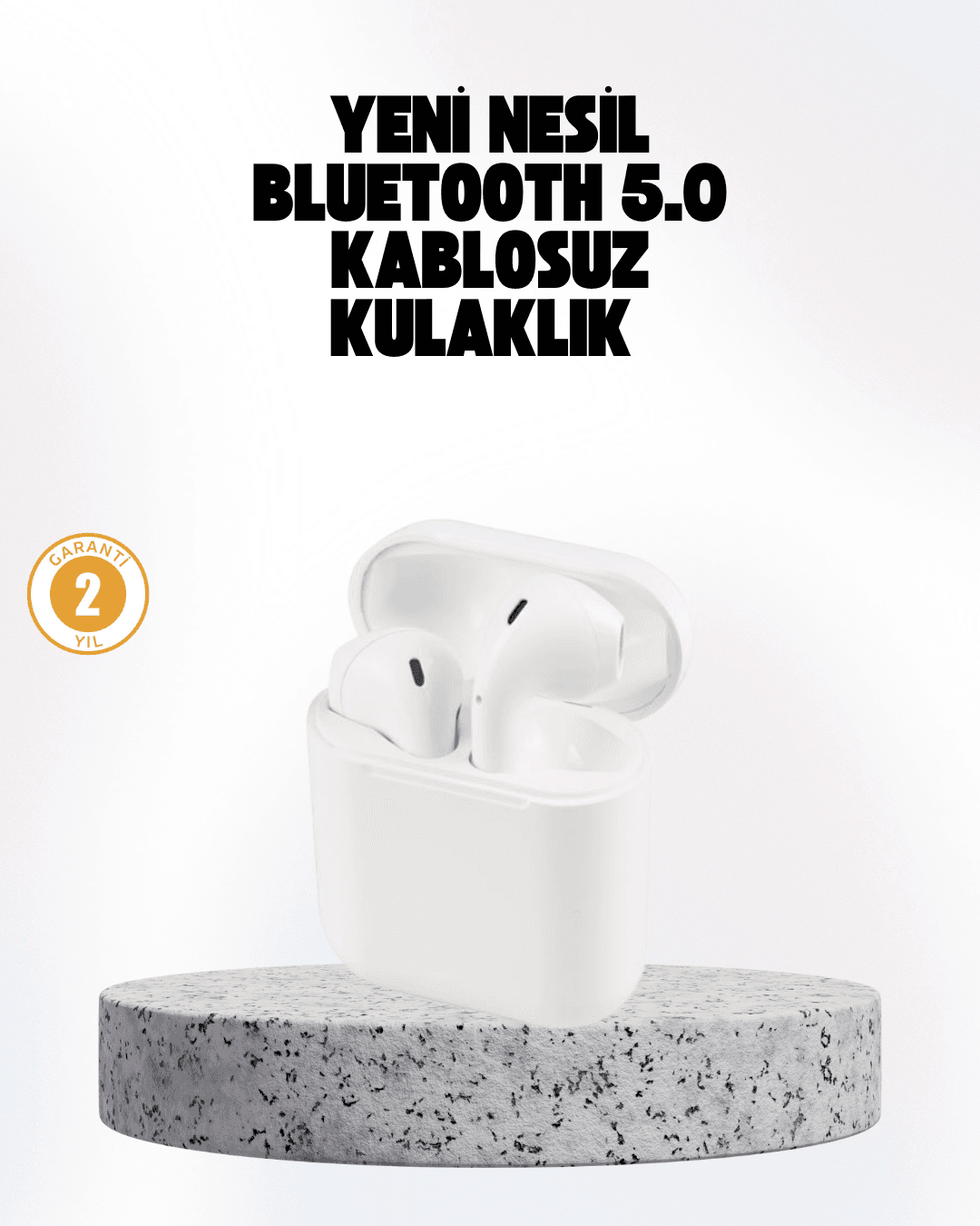 Hızlı Şarj Destekli 2. Nesil Bluetooth 5.0 Ergonomik Kulaklık