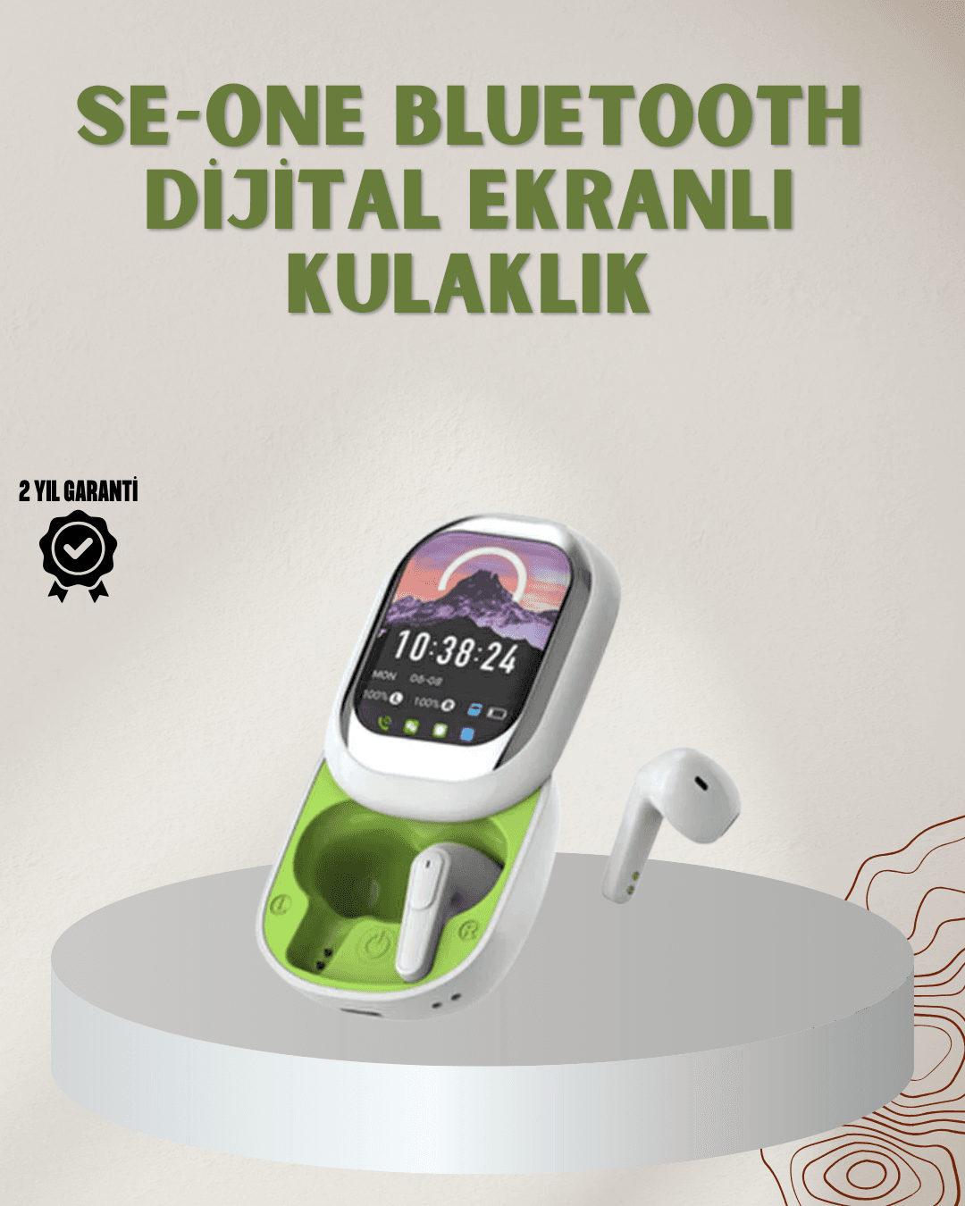 Dokunmatik Ekranlı Aktif Gürültü Azaltma Özellikli Kablosuz Kulaklık V5.4