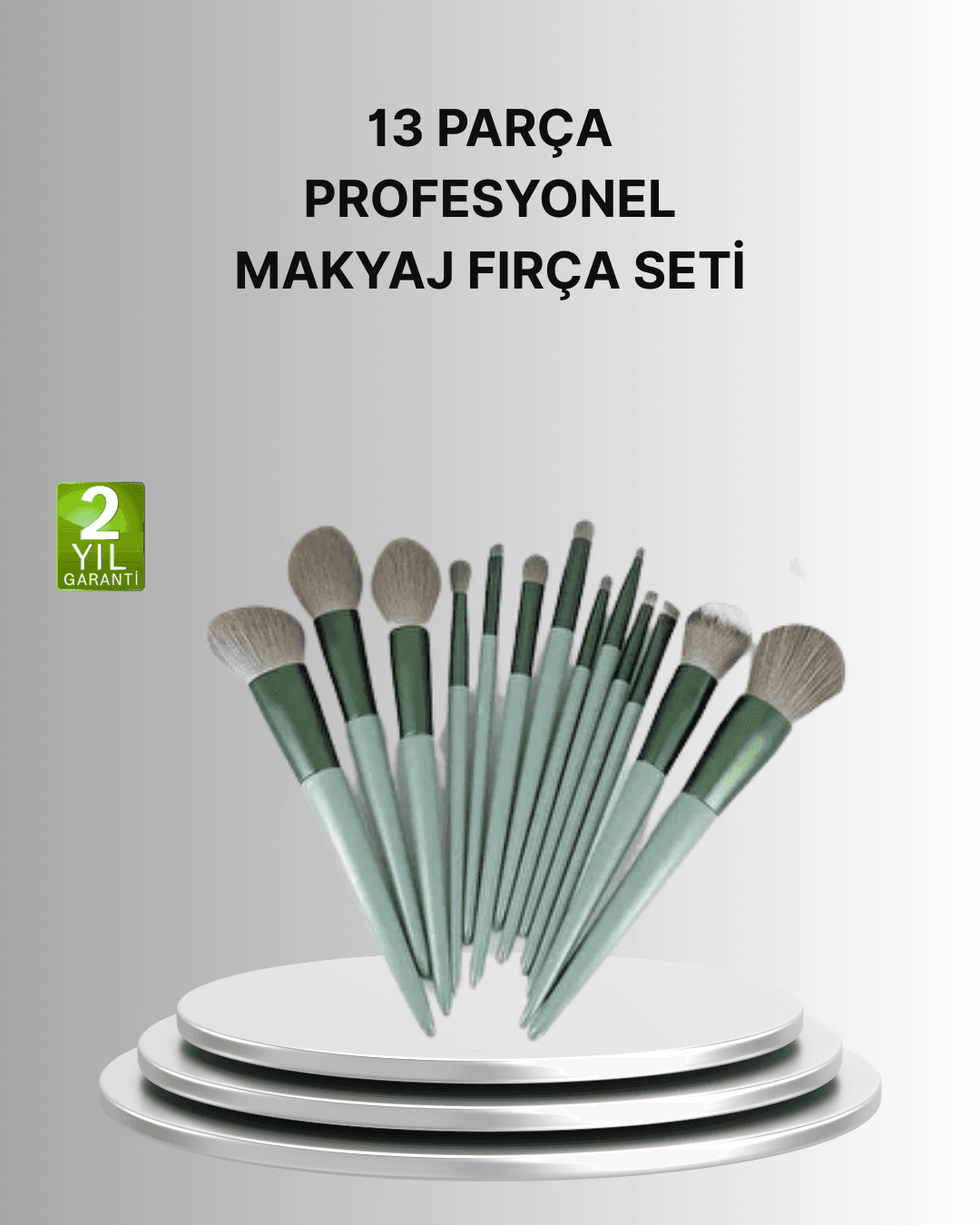 Cilt Dostu Profesyonel Makyaj Fırça Seti Pudra ve Fondöten İçin Uygun