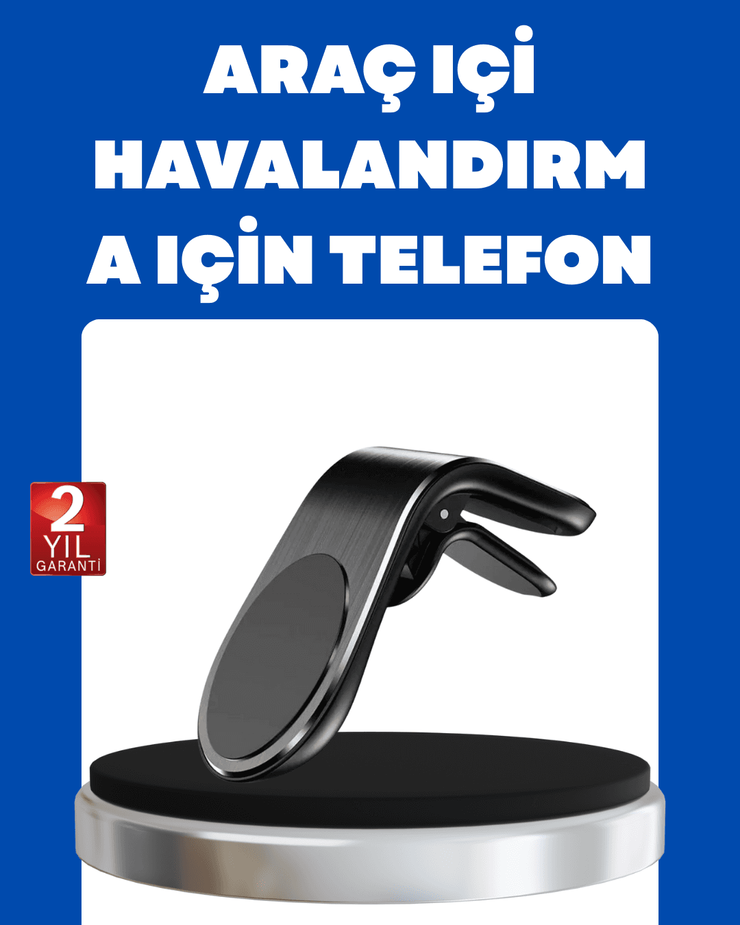 Kalorifer Izgaralı Manyetik Telefon Tutucu – Sarsıntı Geçirmez