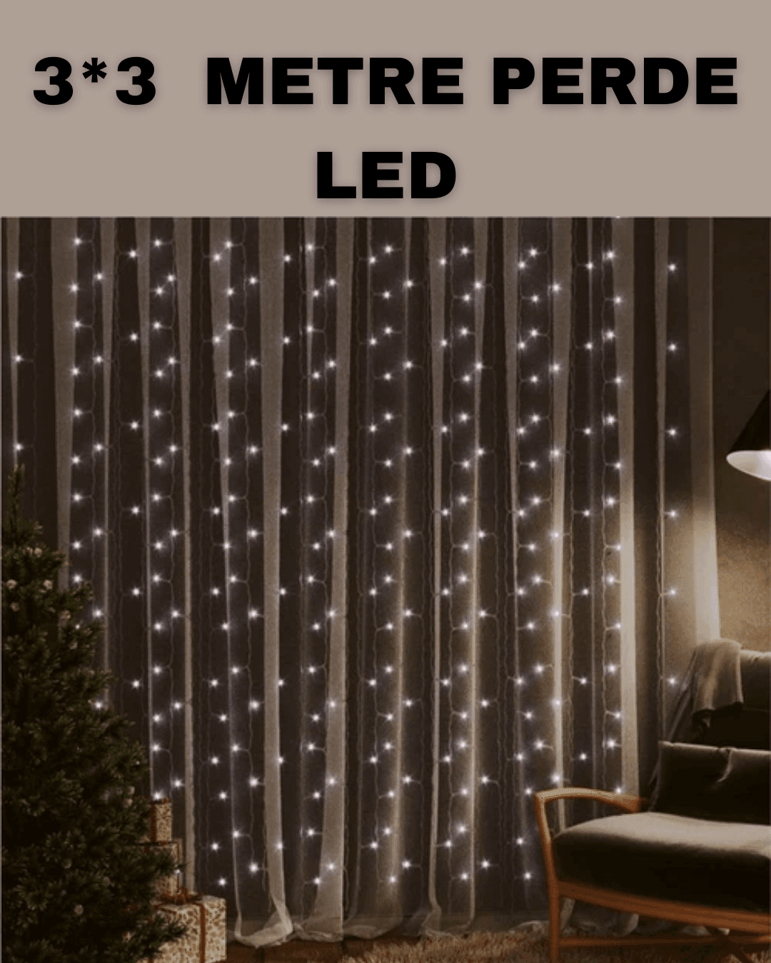 Enerji Tasarruflu 3x3 LED Işık – Parti, Yılbaşı ve Organizasyon