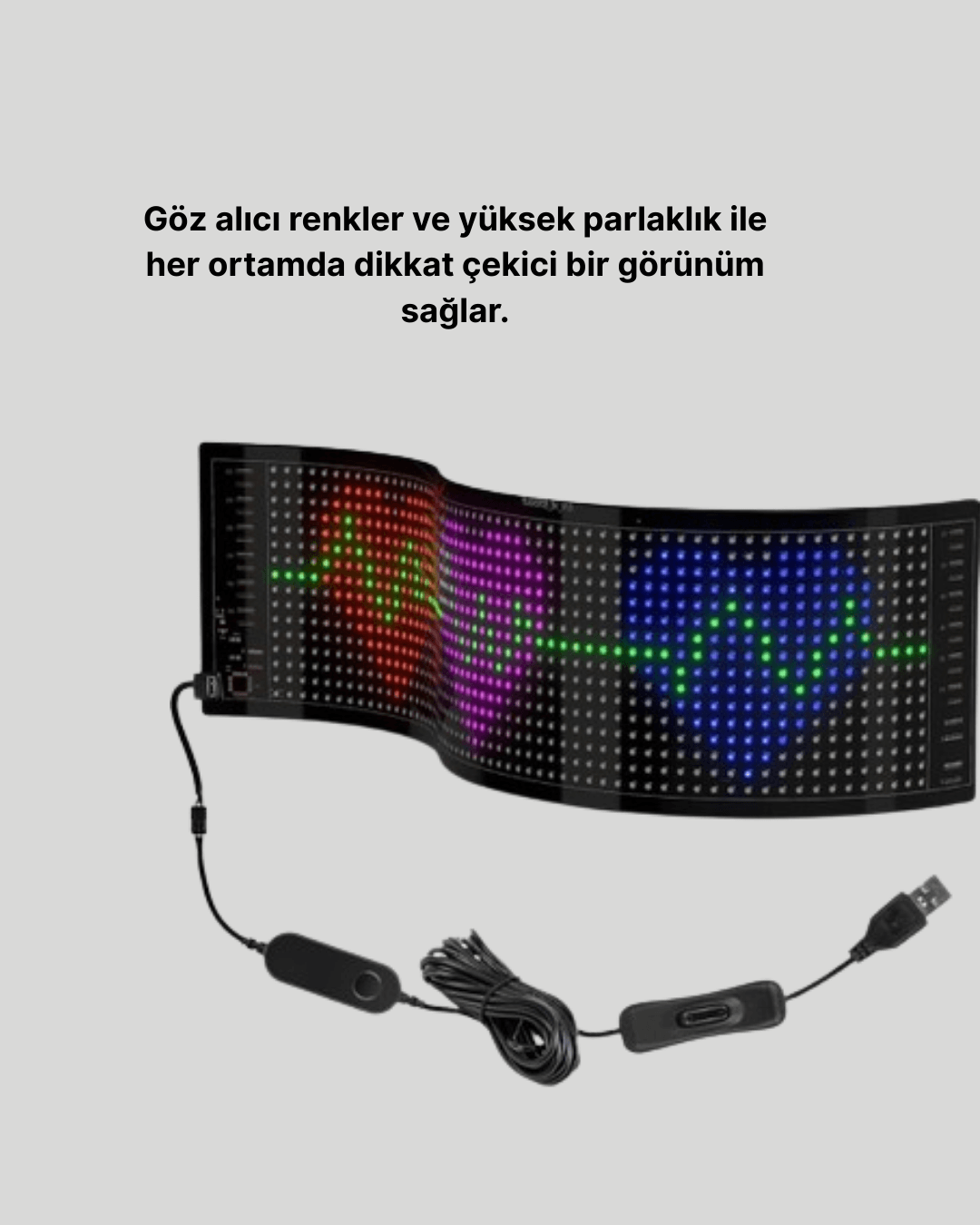 Gece Kullanıma Uygun  Pixel RGB LED Panel Estetik Atmosfer Işığı 4
