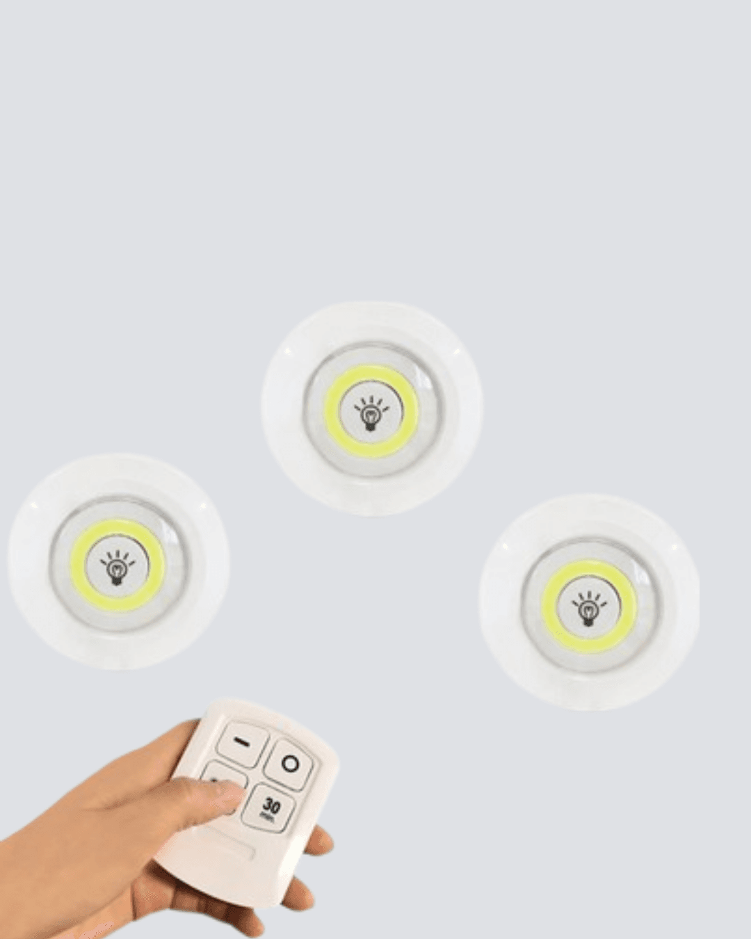 Kablosuz Gün Işığı 3’lü LED Spot Lamba Kumandalı 4
