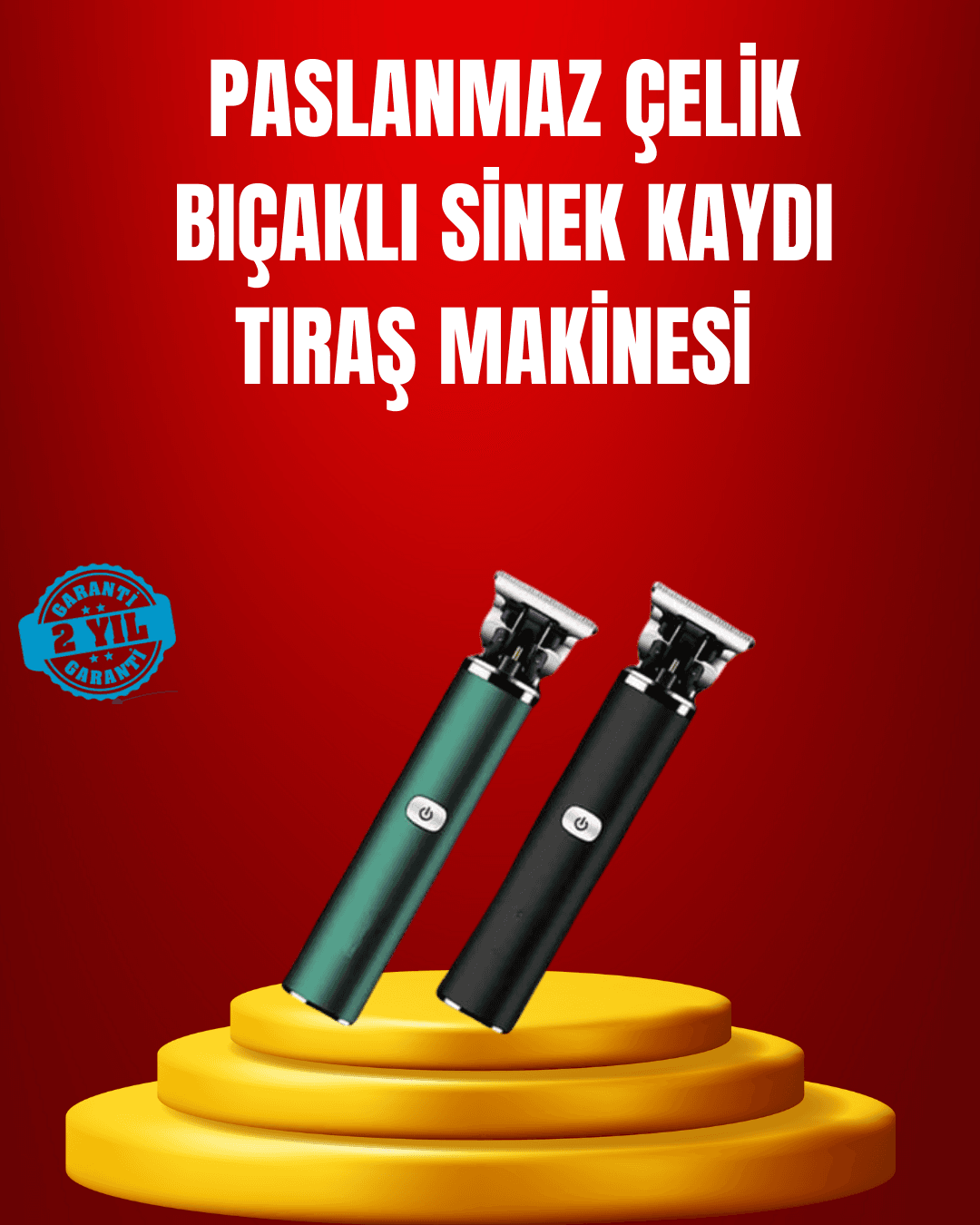Ergonomik Tasarımlı Dayanıklı Metal Gövdeli Saç Kesme Makinesi