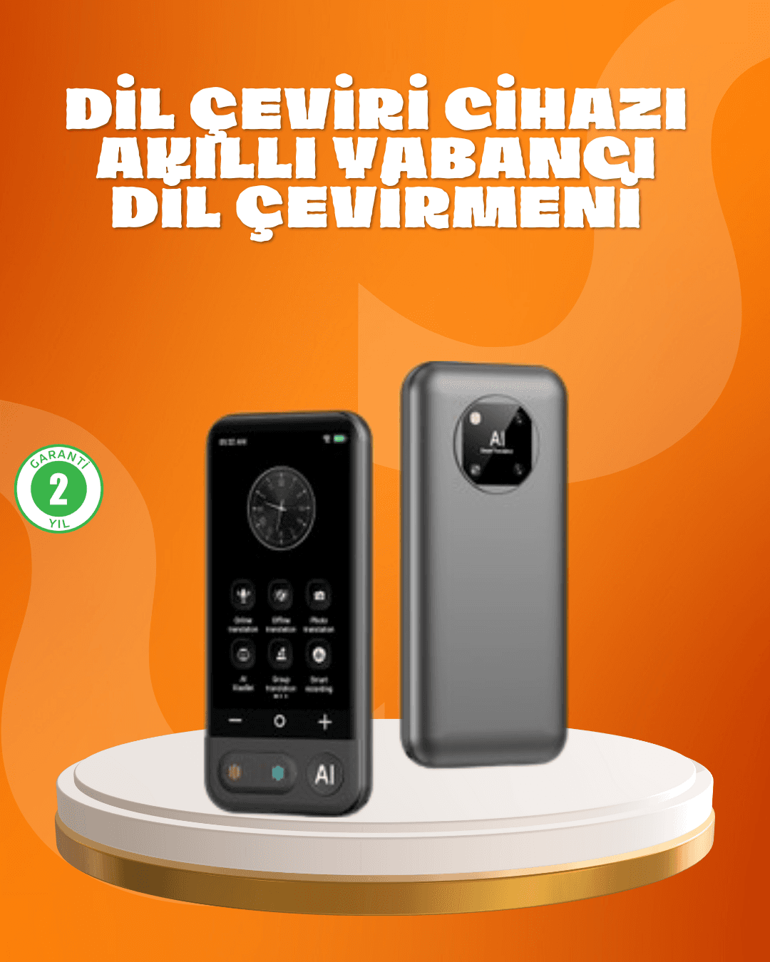 Taşınabilir Çeviri Makinesi 139 Dil Desteği Çevrimdışı 17 Dil 4.0 İnç Ekran