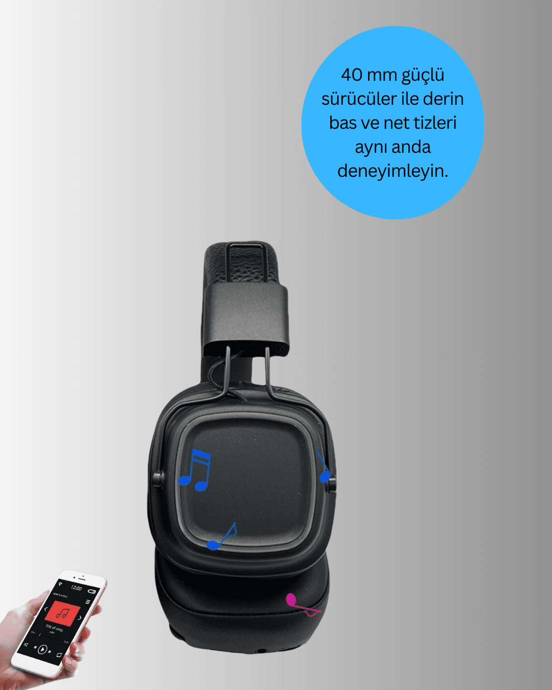 BT40 Kulak Üstü Kulaklık 3