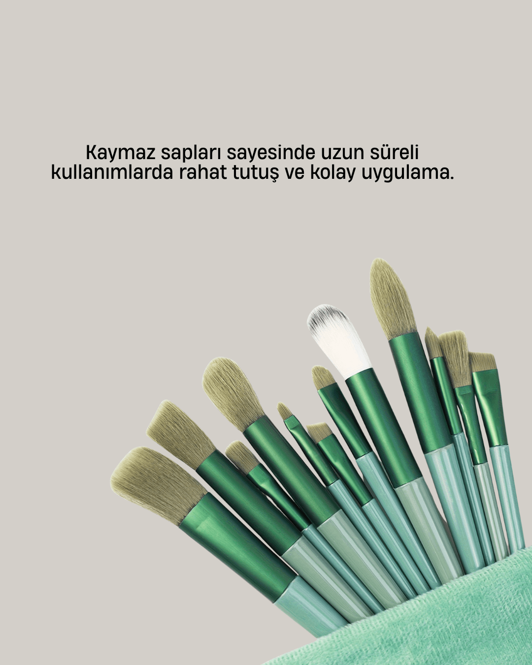 Profesyonel Makyaj Fırça Seti Yumuşak Kıllı Taşınabilir Çantalı 6
