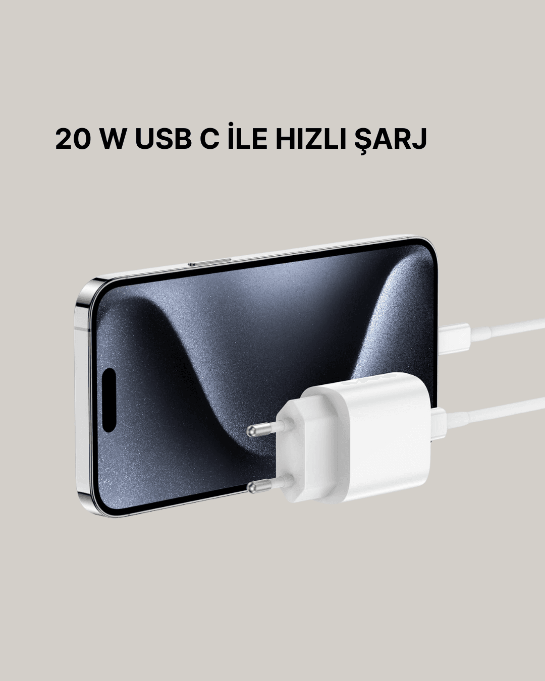 iOS Uyumlu 20W USB-C Hızlı Şarj Cihazı Telefon ve Tablet İçin 6